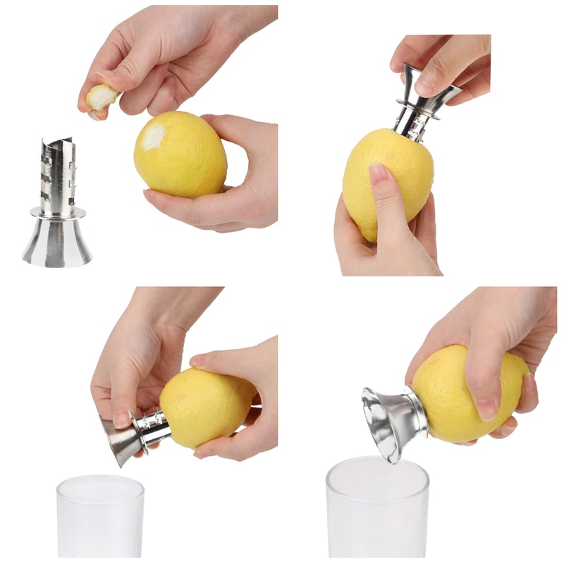 Premium Stainless Steel Lemon Citrus Squeezer Manual Juicer Tool 3