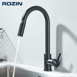 premium flexible pull out kitchen faucet mixer tap with stream & shower modes