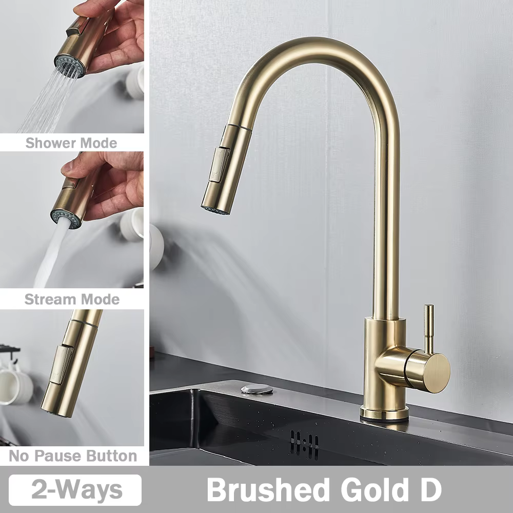 Premium Flexible Pull Out Kitchen Faucet Mixer Tap With Stream Shower Modes 7