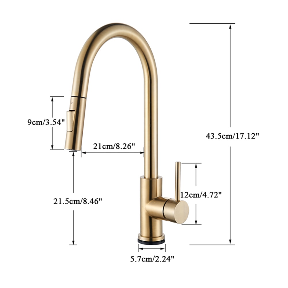 Smart Kitchen Faucet Touch Sensor Pull Out Rotation Mixer Tap 4