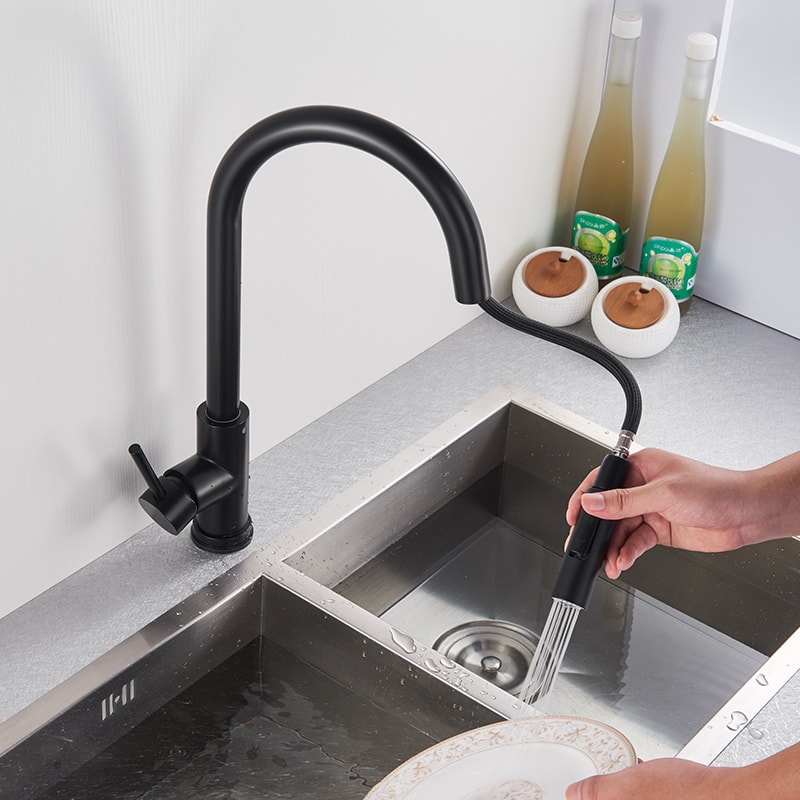Smart Kitchen Faucet Touch Sensor Pull Out Rotation Mixer Tap 2
