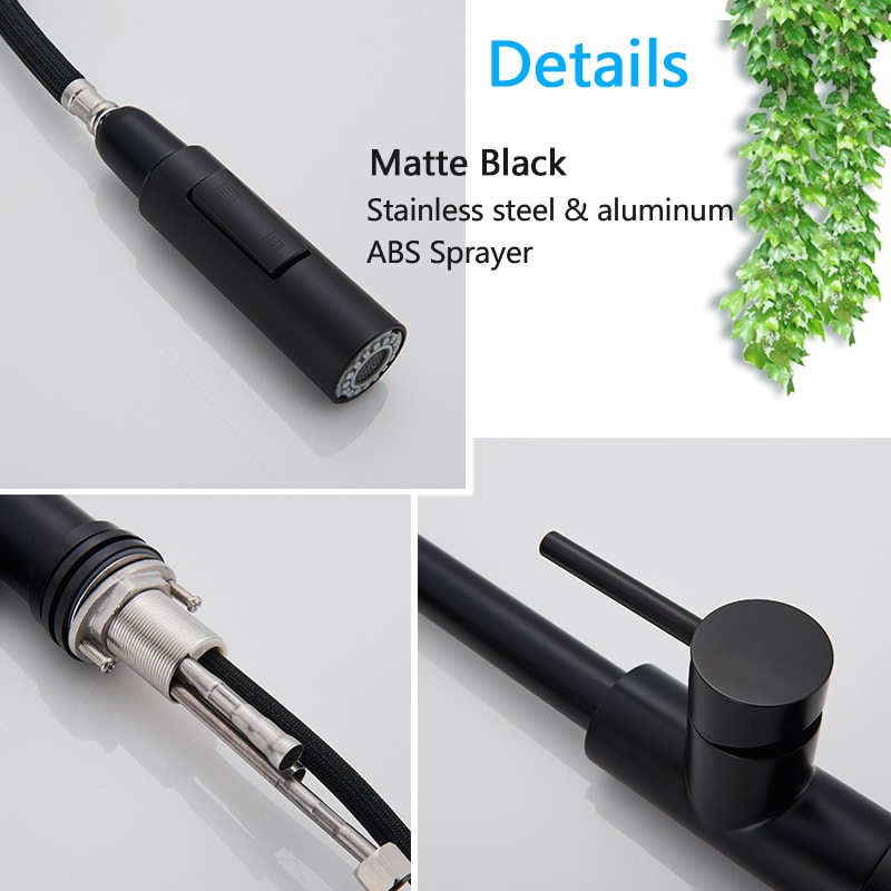 Smart Kitchen Faucet Touch Sensor Pull Out Rotation Mixer Tap 3