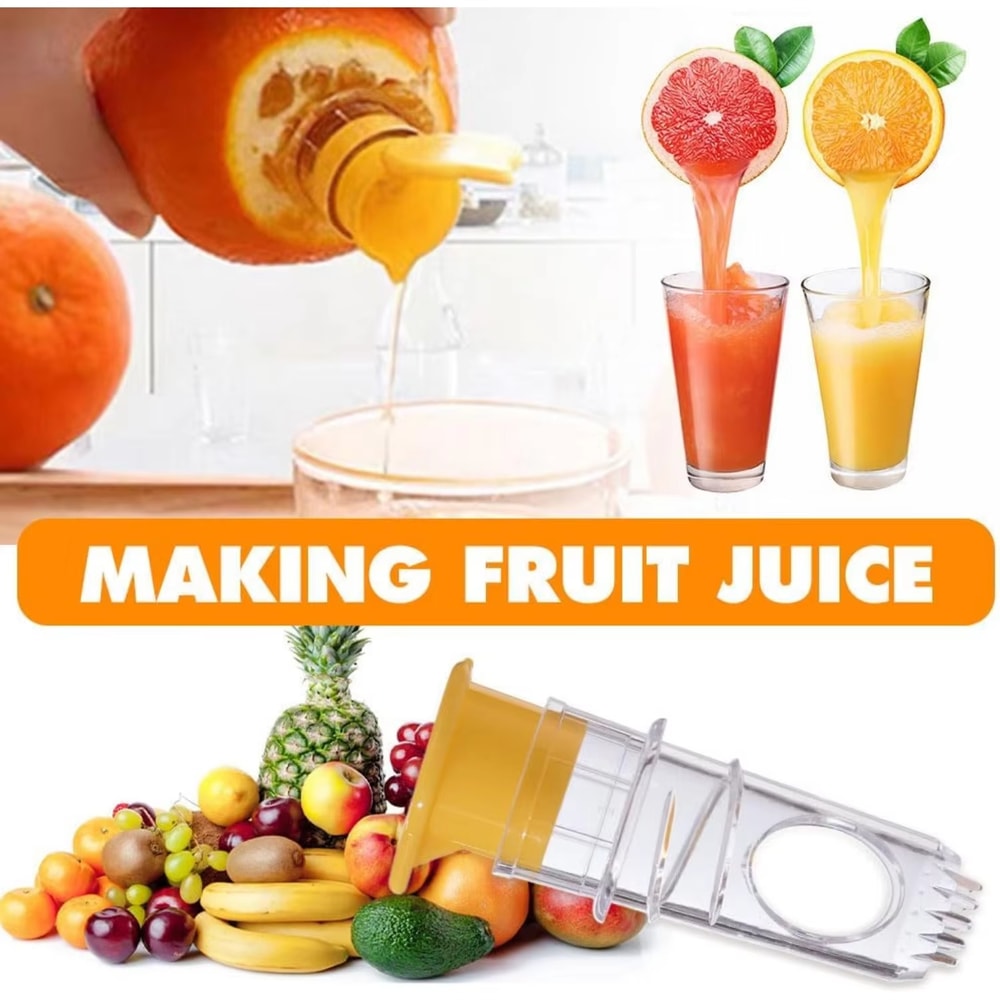 Portable Manual Lemon Juicer Easy Citrus Squeezer Juice Extractor 0