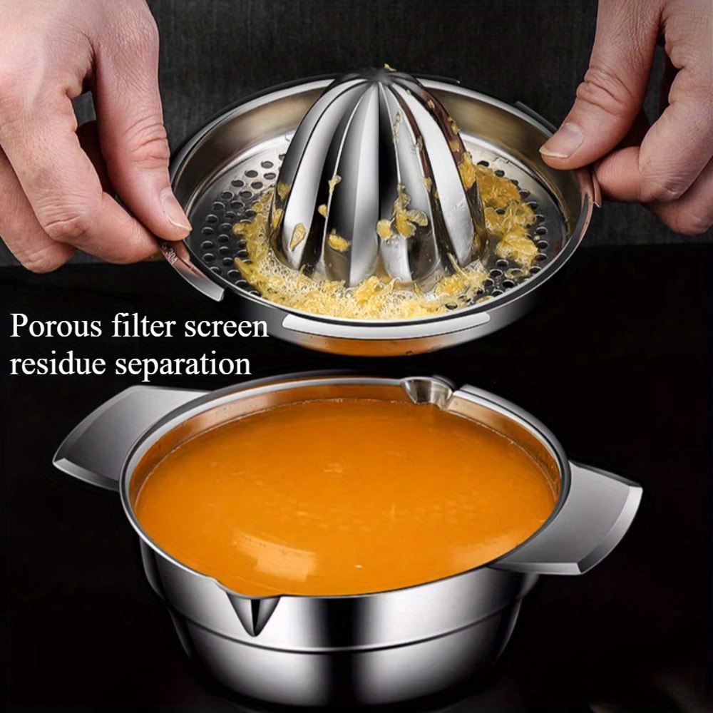 Stainless Steel Citrus Juicer Hand Press Manual Lemon & Orange Squeezer
