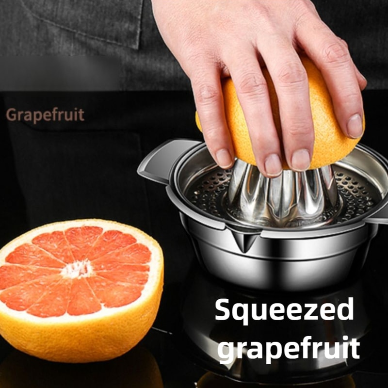 Stainless Steel Citrus Juicer Hand Press Manual Lemon & Orange Squeezer