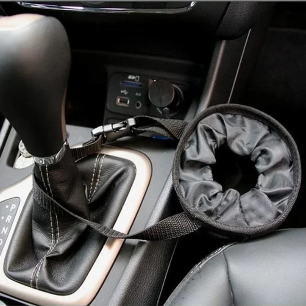 Car Trash Can with Lid Leakproof Organizer for Back Seat Headrest