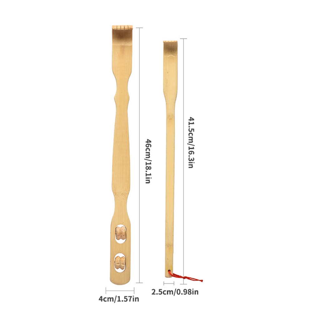 Bamboo Back Scratcher Massage Stick Natural Anti Itch Relief Tool 5