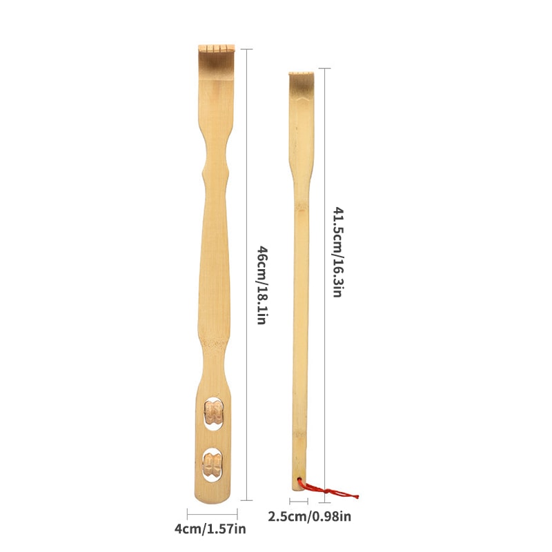 Bamboo Back Scratcher Massage Stick Natural Anti Itch Relief Tool 5