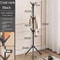 Modern Wrought Iron Coat Rack Stand Floor Standing Irregular Clothes Hanger 6