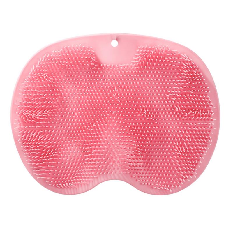 Anti Slip Shower Foot Scrubber Mat With Suction Cups Massage Cleaning Pad 6
