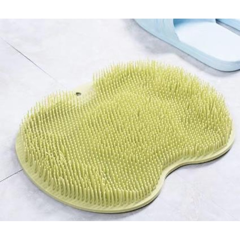 Anti Slip Shower Foot Scrubber Mat With Suction Cups Massage Cleaning Pad 7