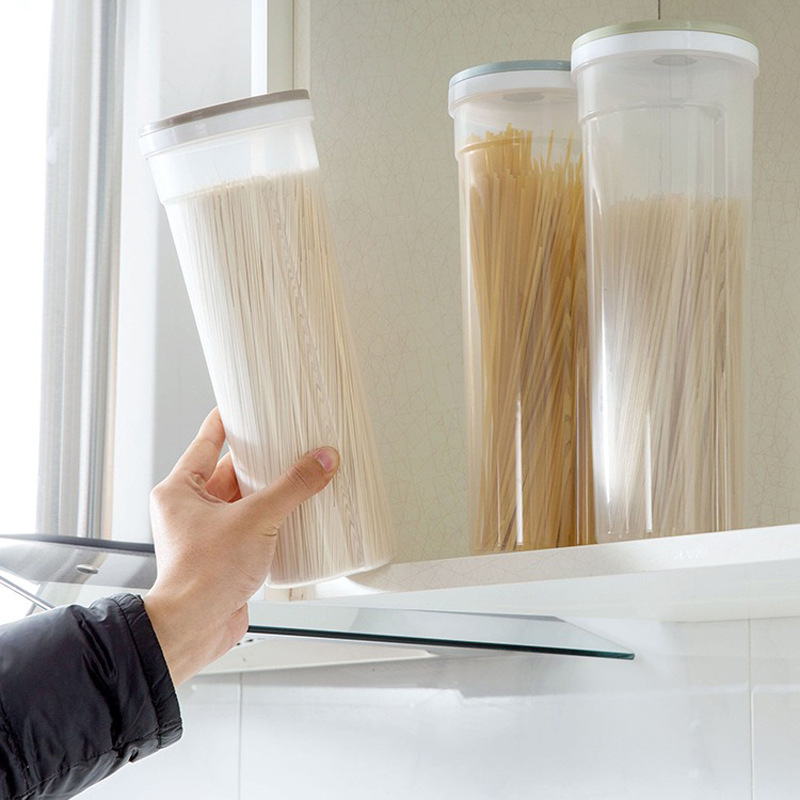 Airtight Cereal Storage Container Set Leakproof Pantry Organizer For Pasta Spaghetti Grain 3
