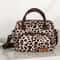 Leopard Print Insulated Lunch Bag Crossbody Picnic Cooler Tote For Travel Daily Use 1