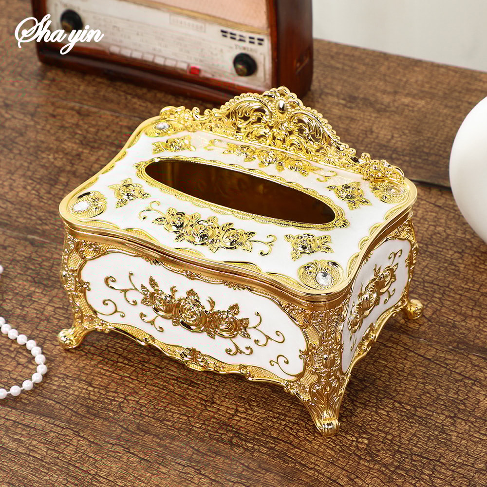 Modern Luxury Tissue Box Holder Elegant Decorative Tissue Box For Living Room Office Hotel Use 3