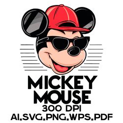 Mickey Mouse Digital Files Ai.SVG.PNG.EPS.PDF