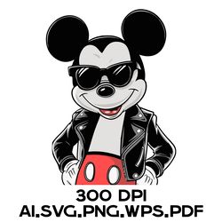 Mickey Mouse 2 Digital Files Ai.SVG.PNG.EPS.PDF