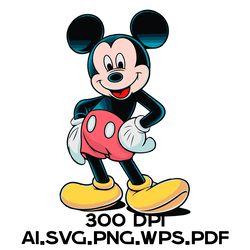 Mickey Mouse 4. Digital Files Ai.SVG.PNG.EPS.PDF