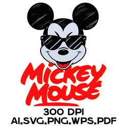 Mickey Mouse 8. Digital Files Ai.SVG.PNG.EPS.PDF