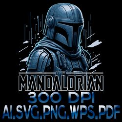 The Mandalorian Digital File AI.PDF.EPS.SVG.PNG DOWNLOAD FILES