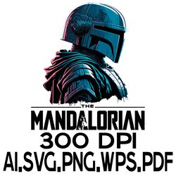 The Mandalorian 4 Digital File AI.PDF.EPS.SVG.PNG DOWNLOAD FILES