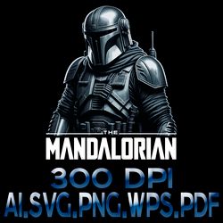 The Mandalorian 7 Digital File AI.PDF.EPS.SVG.PNG DOWNLOAD FILES