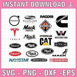 21 semi-trucks vectors ai, cdr, eps, pdf, svg and also jpg, png - instant download