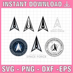 us space force vector svg, eps, dxf, png high res, jpg, pdf, webp cricut & silhouette cut files digital download active