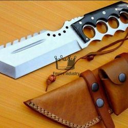 Hand Forged High Carbon Steel Full Tang Hunting Knife With Sheath Fixed Blade Gift Survival Knife Medieval Swords