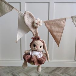 Handmade knitted toy,bunny