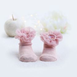 Baby Girl Ruffle Socks, Infant tutu socks, Toddler flower girls socks, Baby girl party outfit, Gift for girl