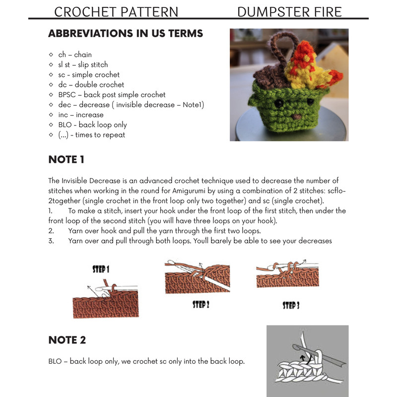 christmas crochet ornament