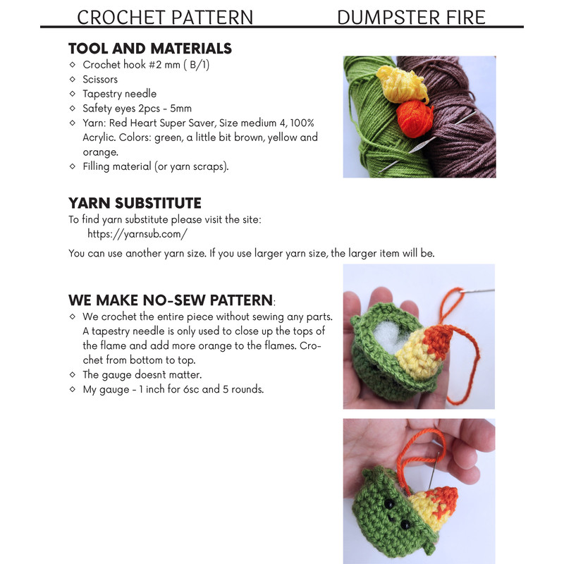 crochet ornament pattern