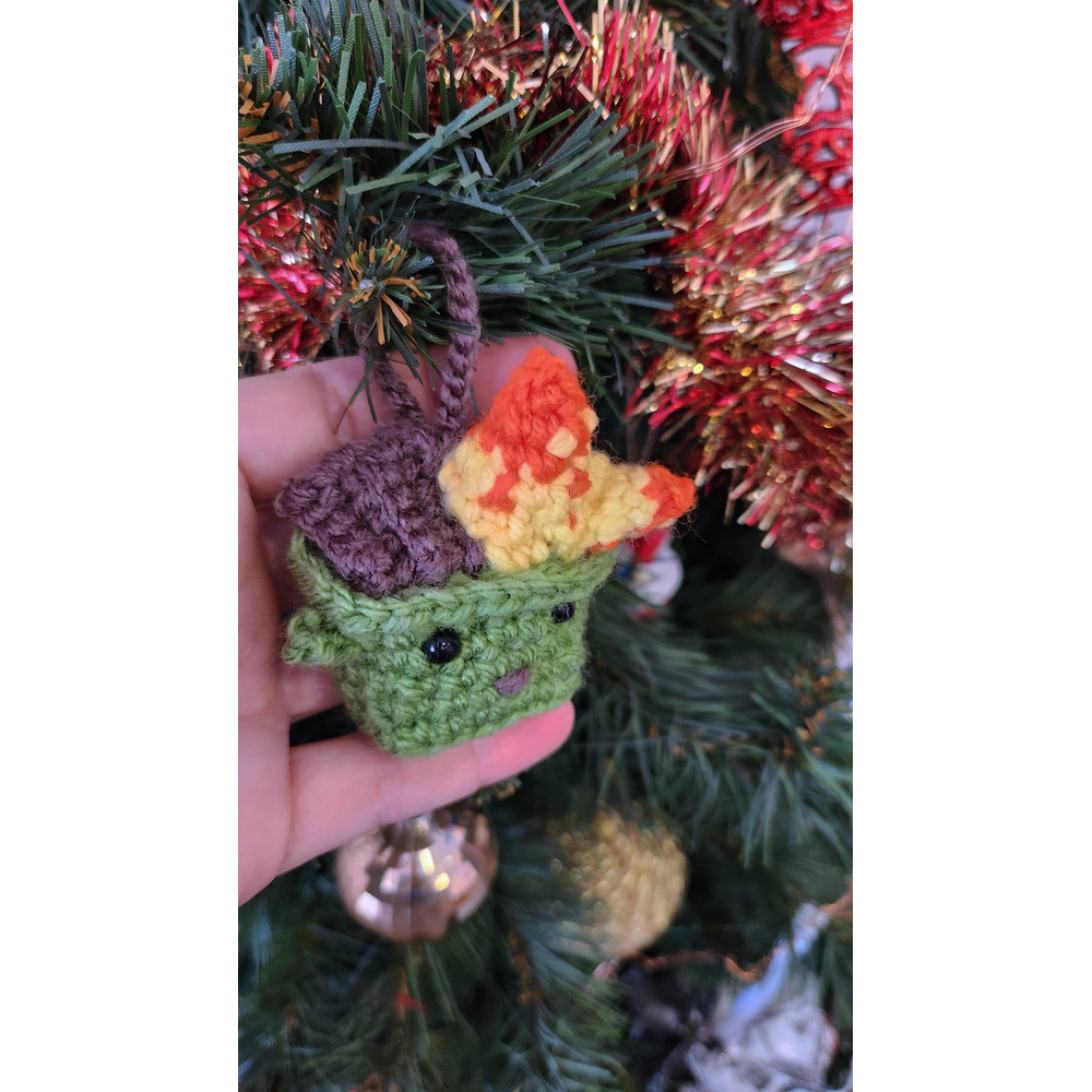 Dumpster Fire ornament