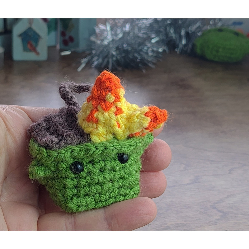 cute dumpster fire pattern