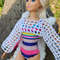 Crochet pattern for Barbie doll clothes - mesh top design