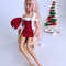 Crochet pattern for Barbie's Santa hat and dress