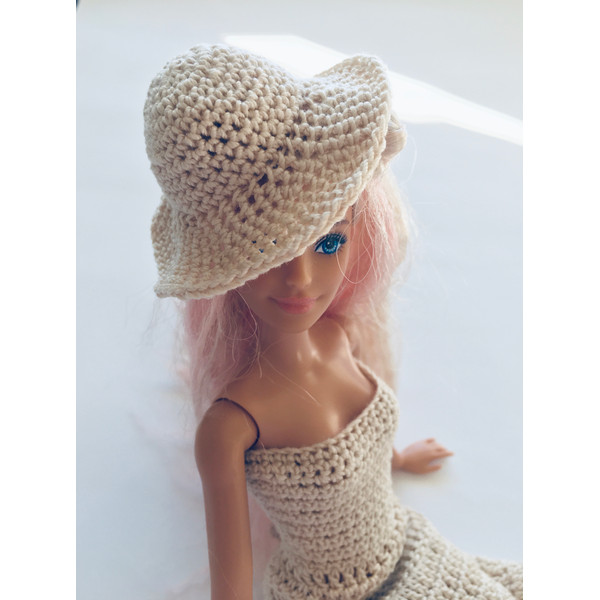 DIY crochet pattern for Barbie doll summer outfit