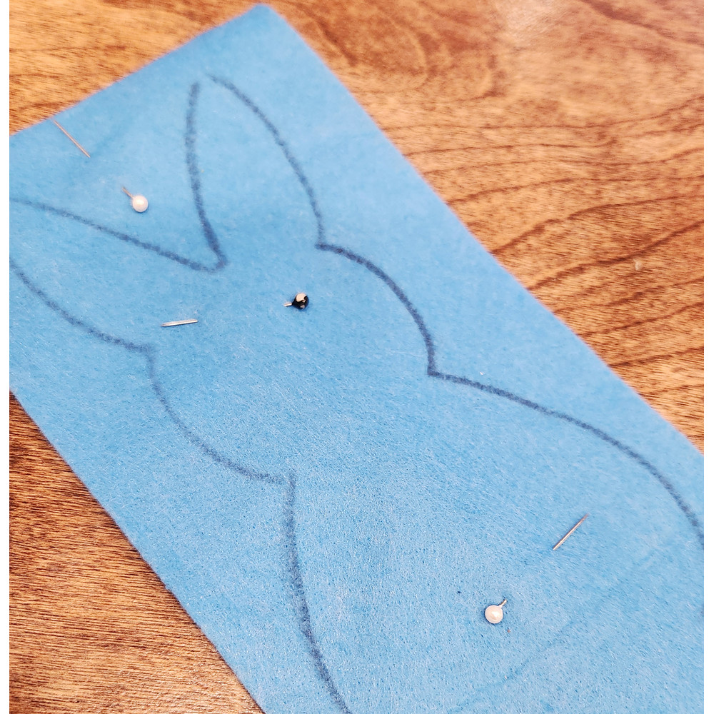 Ready-to-Cut Felt Bunny Template