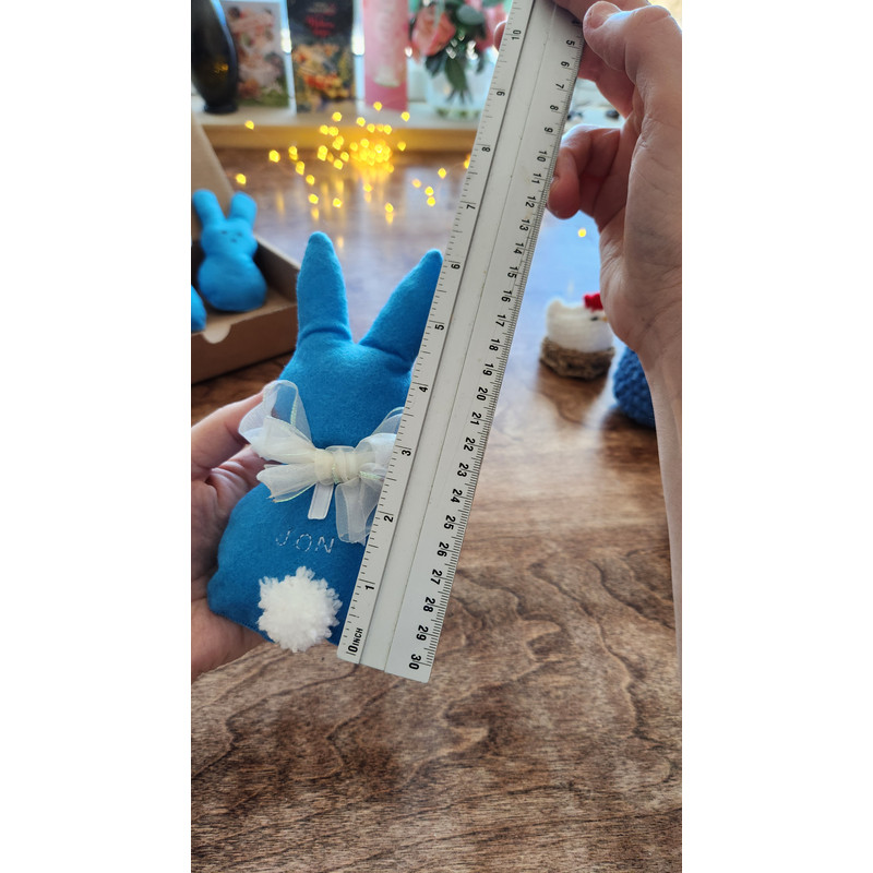 DIY Easter Bunny with Tail and Bow