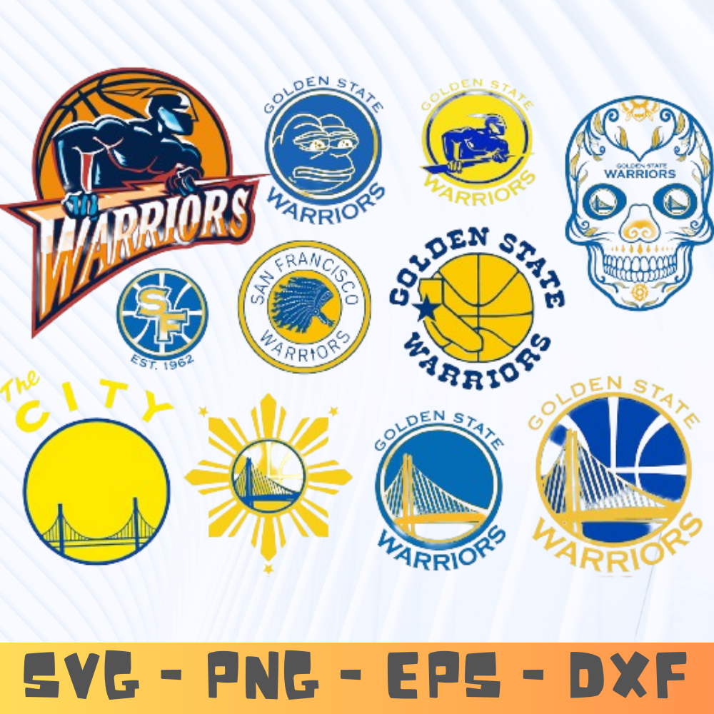 NBA Golden State Warriors Team Svg Cut Files Basketball Clipart Bundle Digital Download Sports Teams Svg 0