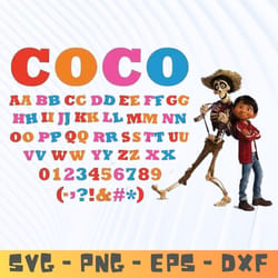 Coco Leters Bold Letters Svg | Inspire Uplift