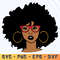 Black Girl With Eyewear And Earrings Woman Afro Woman Svg Black Girl Svg Afican Svg American Woman Svg 0