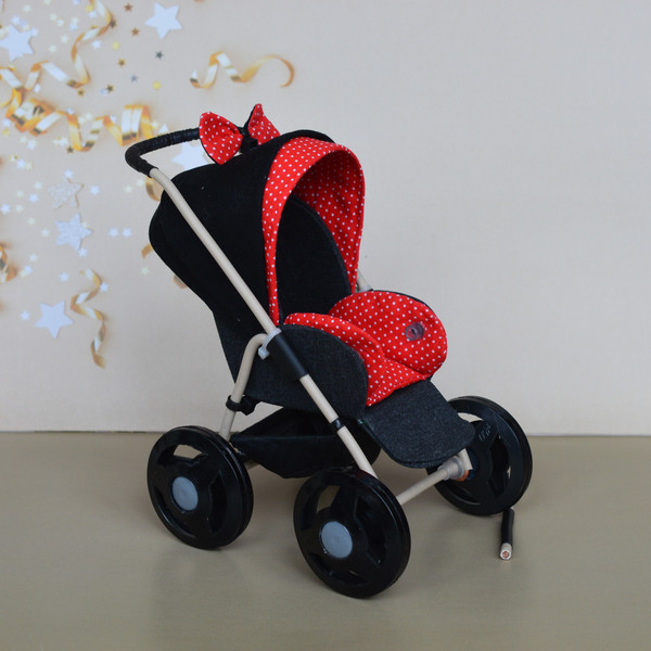 Barbie - doll - stroller - in - 1/6th - scale- 8