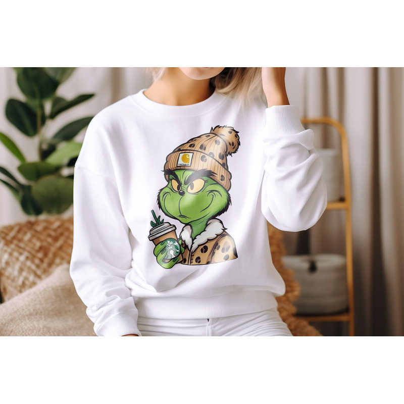 Grinch Boujee Christmas Png, Bougie Grinch Leopard Unisex, Grinch Boujee Png, Boujee file, Grinchmas Png, Cute grinch, INSTANT FILE DOWNLOAD.jpg