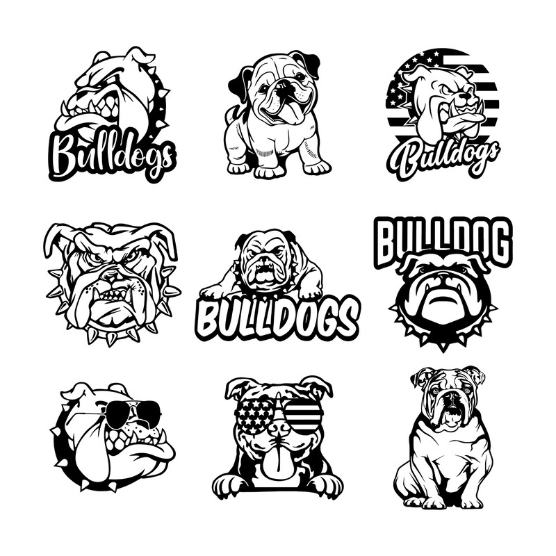 Bulldog Svg, Bulldog Mascot, French Bulldog Bundle svg, BULLDOG Clipart, Bulldog Silhouette Svg, French Bulldog SVG, Bulldog png.jpg