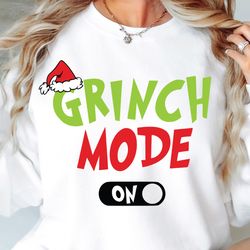 grinch mode on svg png, funny grinch svg, cchristmas svg, grinch mode svg png, christmas png, funny christmas svg, grinc