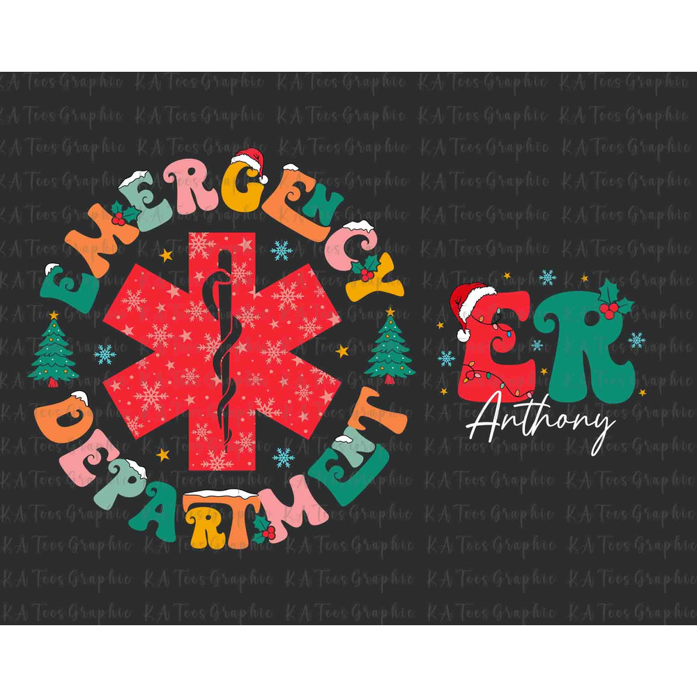 Christmas Emergency Department SVG, Emergency Nurse Svg, Christmas Nurse Svg, Emergency Room Svg, Nurse Crew Christmas, Digital Download.jpg