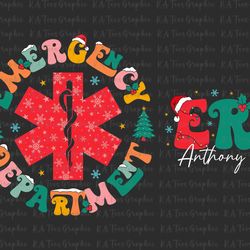 christmas emergency department svg, emergency nurse svg, christmas nurse svg, emergency room svg, nurse crew christmas,