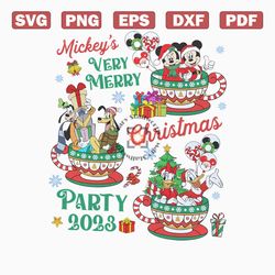 mickeys very merry christmas party 2023 png