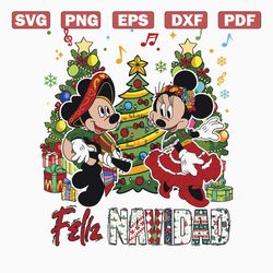 feliz navidad mexican christmas disneyland svg